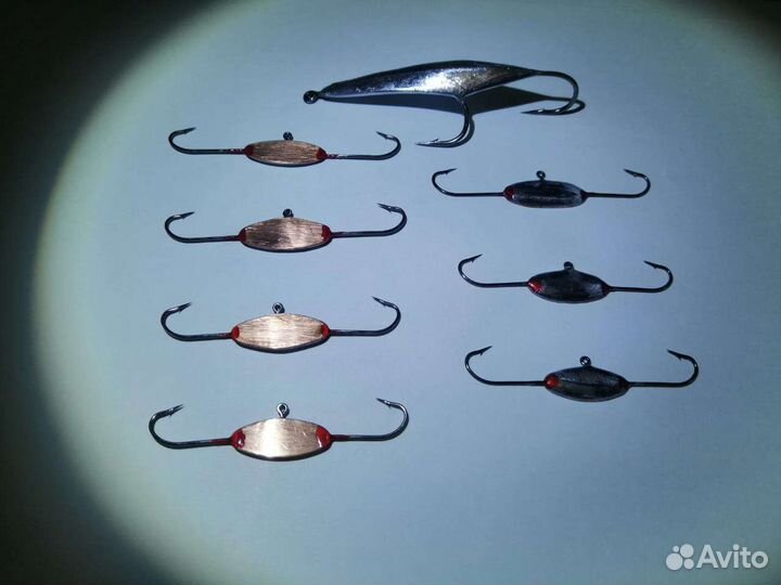 Зимние блесны ручной работы крабы ищухи коромысла