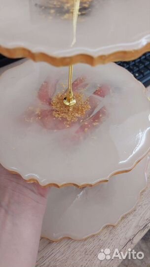 Фруктовница этажерка из эпоксидной смолы