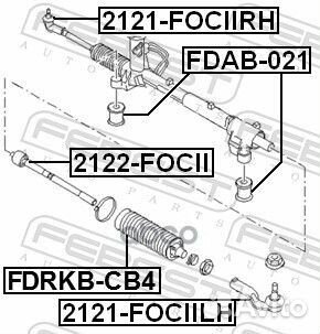 Тяга рулевая 2122focii Febest