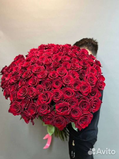 Метровые розы эквадор 25 51 101 роза