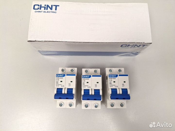 Автоматический выключатель Chint NXB-63S 2P 16А C