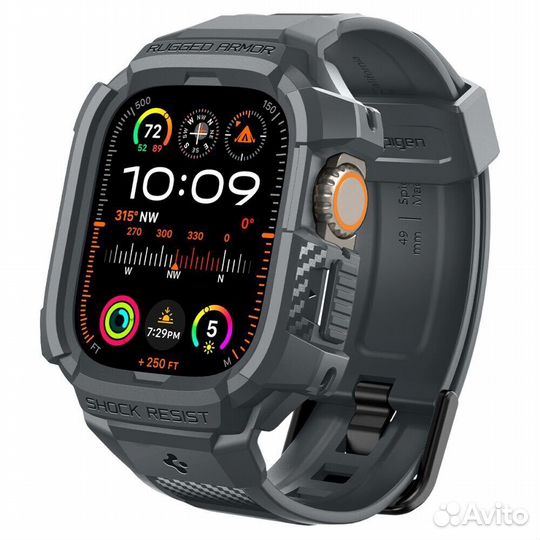 Ремешок+защитный чехол spigen rugged armor ”PRO”