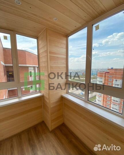 Остекление балконов в пятиэтажке