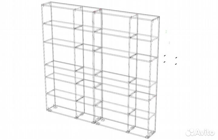Стеллаж белый