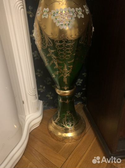 Ваза Богемия. Чехия. Напольная