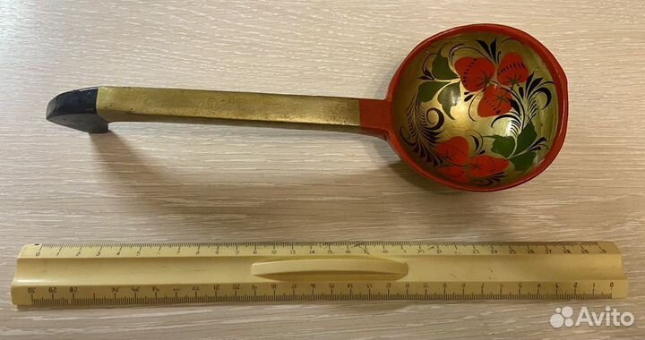 Хохлома ложка поварешка 28см в идеале СССР