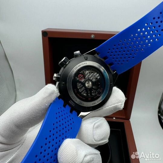 Tag Heuer Carrera steel blue часы