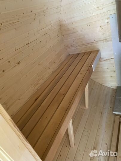 Баня бочка на прицепе