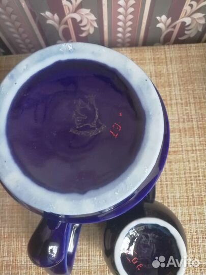 Сервиз СССР кофейный (фарфор, кобальт)