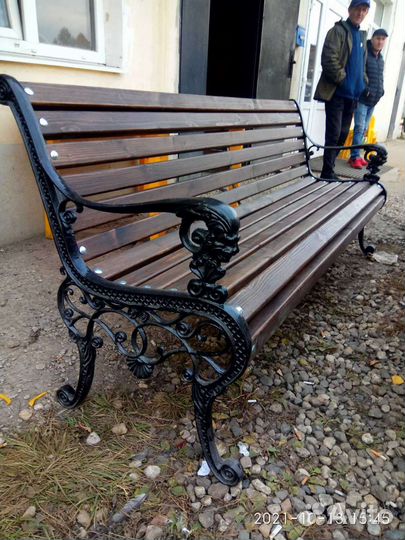 Скамейка на дачу (чугунная)