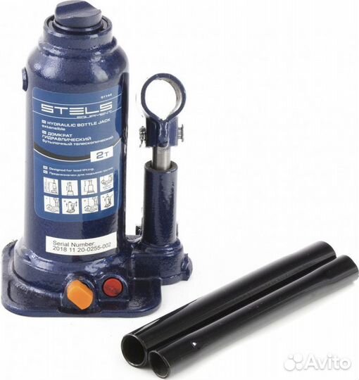 Домкрат Stels бутылочный 2 т, подъем 170-380 мм