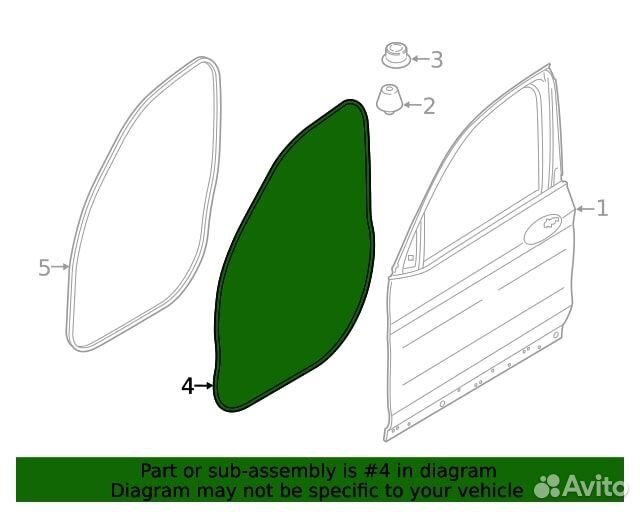 Уплотнитель двери Bmw