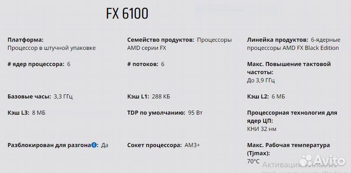 Fx-6100 (amd AM3+)
