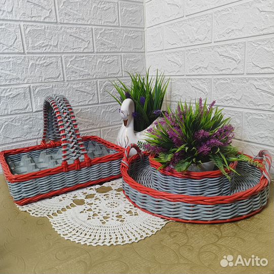 Корзина плетеная на Пасху