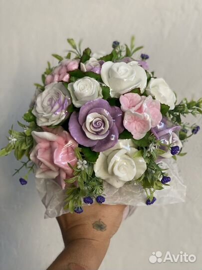 Букет цветов из мыла
