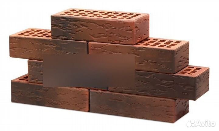 Кирпич лицевой одинарный кортен флеш руст М150 Во