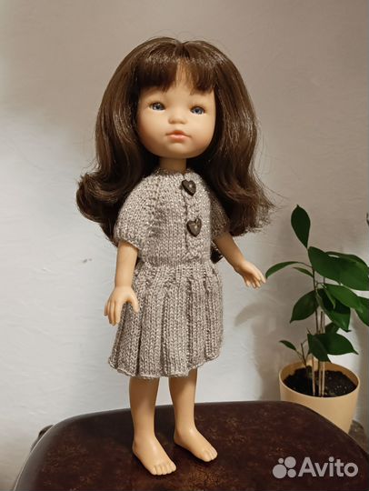 Кукла Бержуан Грета тёмные волосы berjuan берхуан