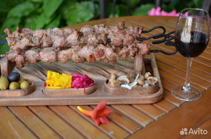 Менажница деревянная