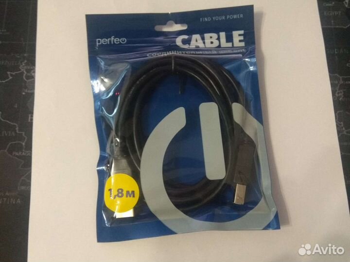 USB кабель для принтера 1,8 метра