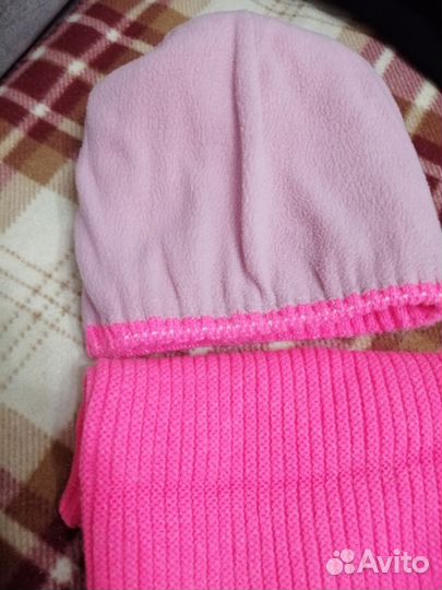 Комплект шапка и снуд для девочки