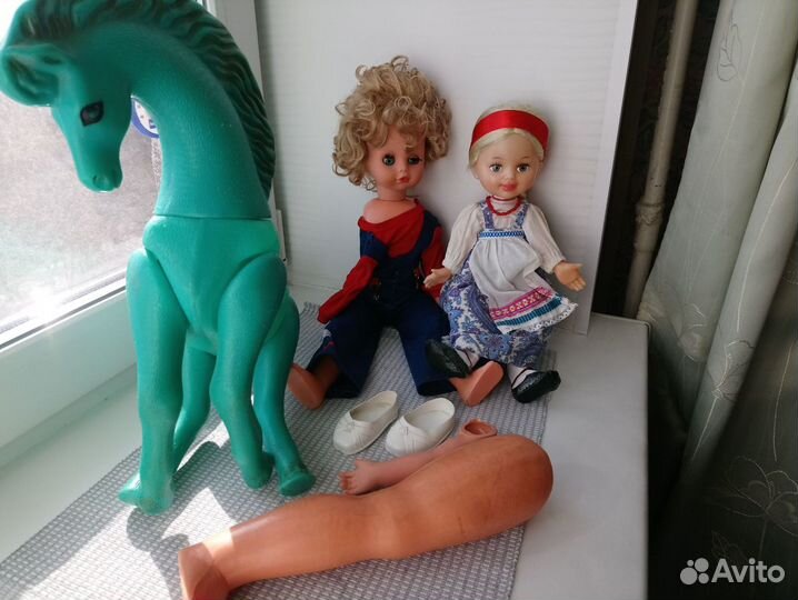 Игрушки СССР куклы лошадь