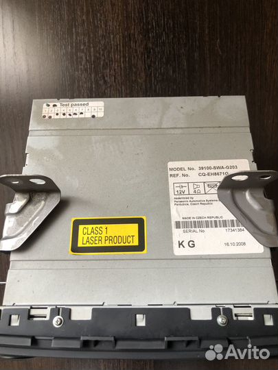 Магнитола штатная Хонда CR-V 3