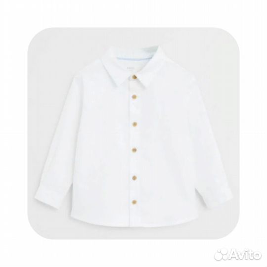 Рубашка для мальчика mango хлопок Разм: 80 см