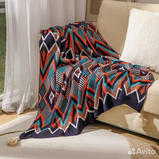 Плед с кистями