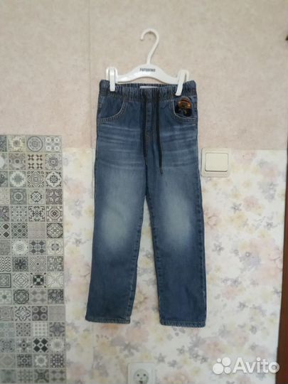 Джинсы теплые 104 р