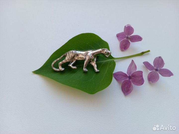 Брошь Тигр Пантера Puma