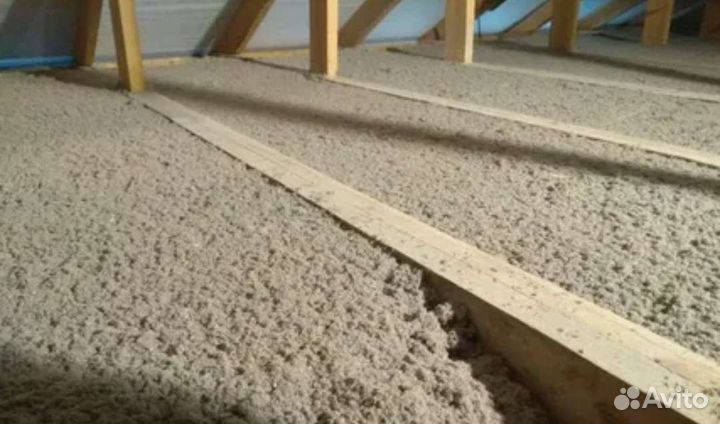 Утепление крыш Эковатой