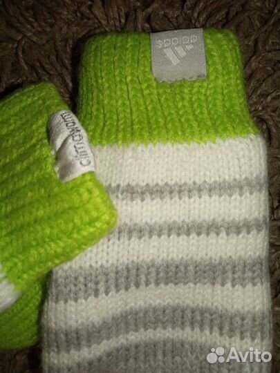 Шапка и варежки Adidas