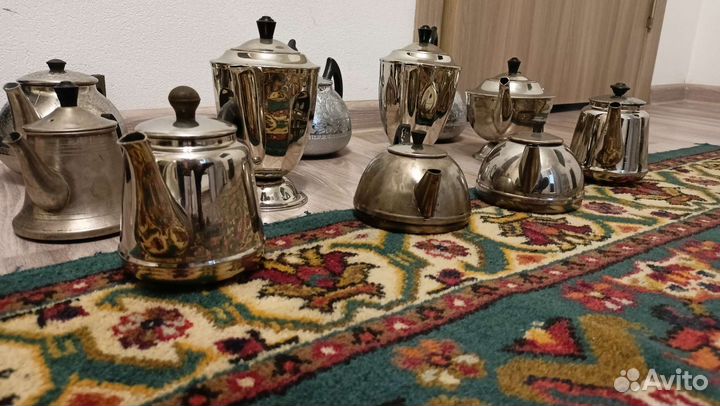 Чайник заварочный СССР мельхиор