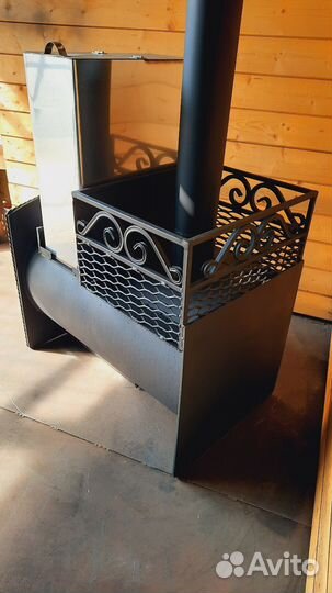 Печь банная с выносной топкой 