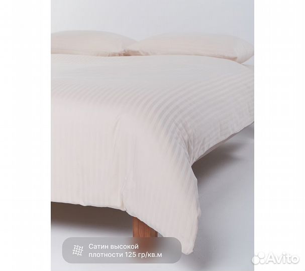 Постельное белье GoodNight Pure Страйп-сатин евро