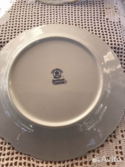 Блюда Edelstein и Kahla, синий лук, луковый узор