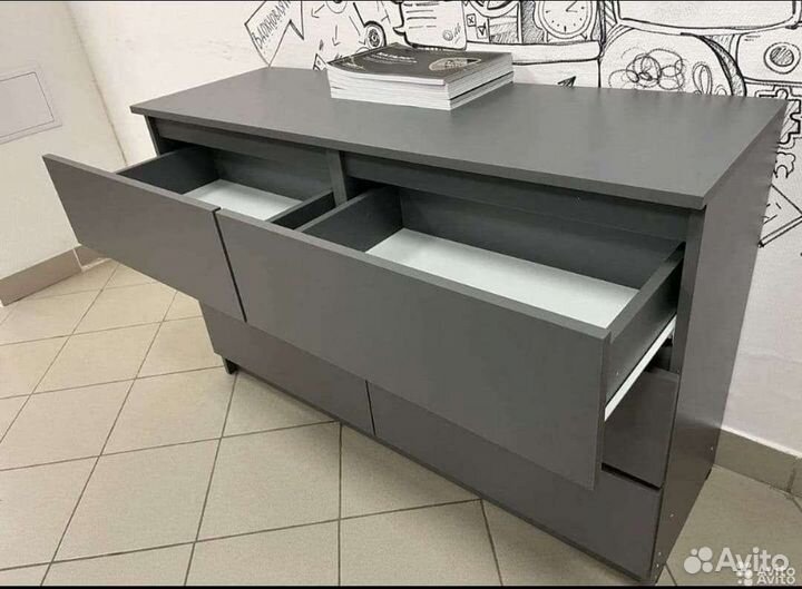 Комод мори 1380 6 графит