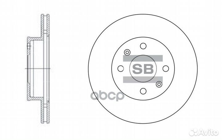 SD2010 диск тормозной передний Hyundai i10 1.0