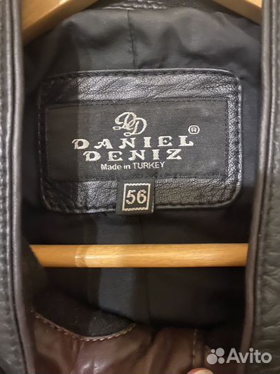 Куртка кожаная стеганая муж.56 Турция