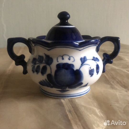 Сахарница гжель Олимпиада -1980г