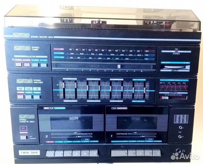 Система Hi-Fi Amstrad PLC MS45/S Англия 1983 год