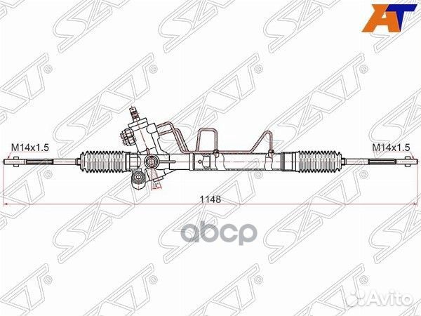 Рейка рулевая Toyota RAV4 00-03 LHD ST-44200-42