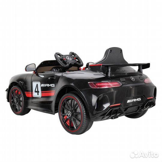 Детский электромобиль Hollicy Mercedes GT4 AMG Carbon Black 12V - SX1918S-black-paint