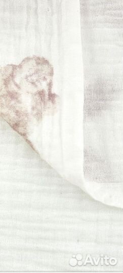 Муслин шир.140 см двухслойный зайчата на белом