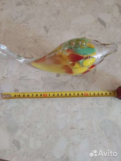 Статуэтка рыба - рыбка цветное стекло