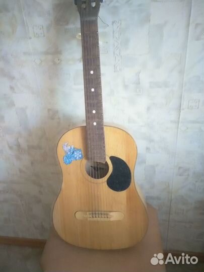 Гитара СССР коллекционная ленинградка