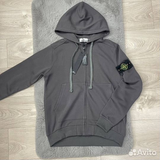 Зип-худи Stone Island Серый