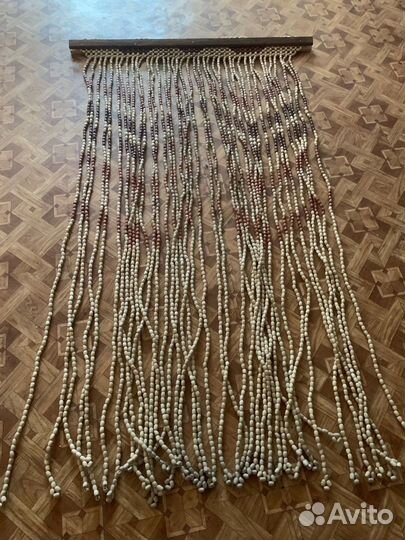 Штора из натурального дерева