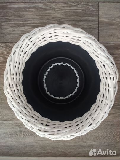 Корзина Кашпо Горшок для цветов из ротанга