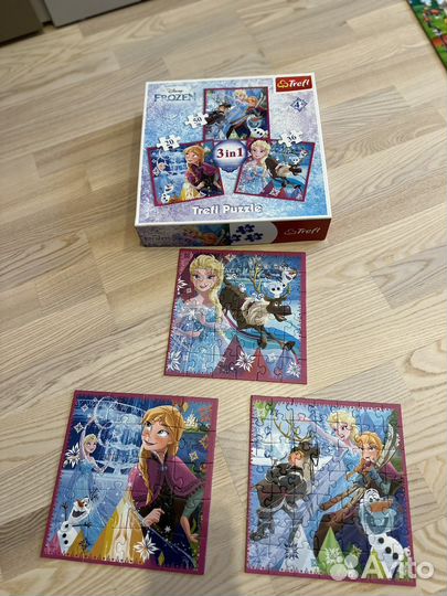 Пазл Trefl 3 in 1 холодное сердце